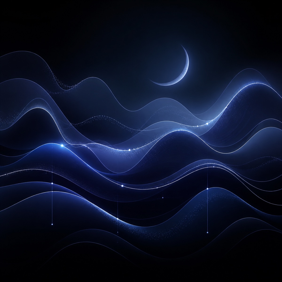 Sleep cycles visualized as flowing waves